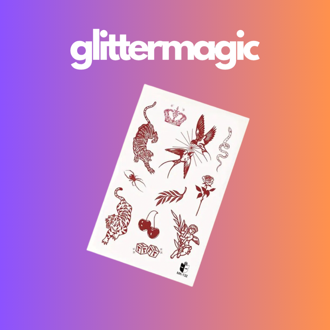 Laikina tatuiruotė "Raudona"